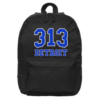 Detroit Area Code 313 Hometown Pride Classic 16 in Basic Backpack