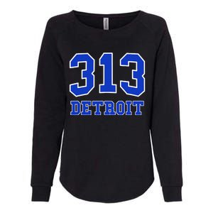 Detroit Area Code 313 Hometown Pride Classic Womens California Wash Sweatshirt