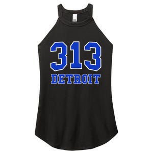 Detroit Area Code 313 Hometown Pride Classic Women's Perfect Tri Rocker Tank