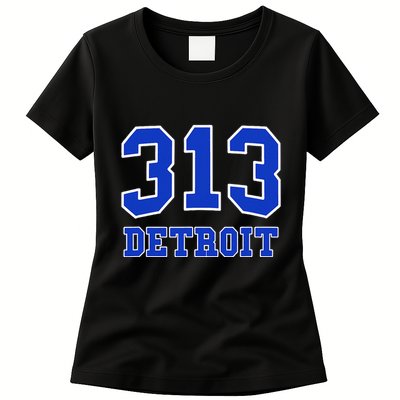 Detroit Area Code 313 Hometown Pride Classic Womens T-Shirt