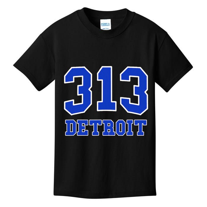 Detroit Area Code 313 Hometown Pride Classic Kids T-Shirt