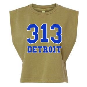 Detroit Area Code 313 Hometown Pride Classic Garment-Dyed Women's Muscle Tee