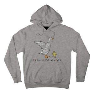 Duck And Chick Funny Quote Tall Hoodie