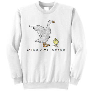 Duck And Chick Funny Quote Sweatshirt