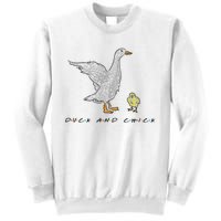 Duck And Chick Funny Quote Sweatshirt