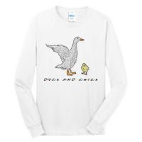 Duck And Chick Funny Quote Tall Long Sleeve T-Shirt