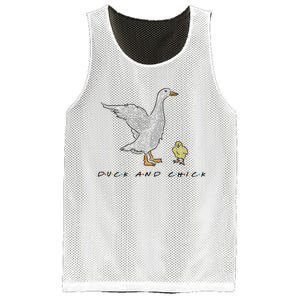 Duck And Chick Funny Quote Mesh Reversible Basketball Jersey Tank