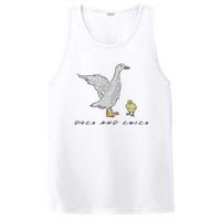 Duck And Chick Funny Quote PosiCharge Competitor Tank