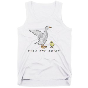 Duck And Chick Funny Quote Tank Top