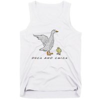 Duck And Chick Funny Quote Tank Top