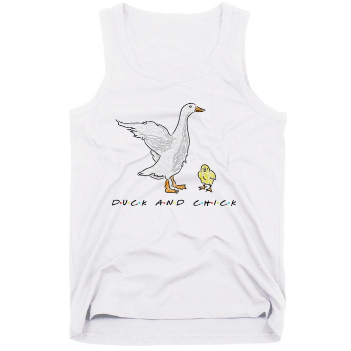 Duck And Chick Funny Quote Tank Top