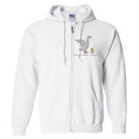 Duck And Chick Funny Quote Full Zip Hoodie