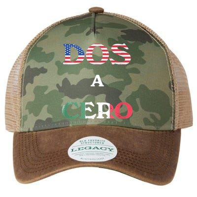 Dos A Cero Shirt USA Vs Mexico Game Funny Design By Flags Legacy Tie Dye Trucker Hat