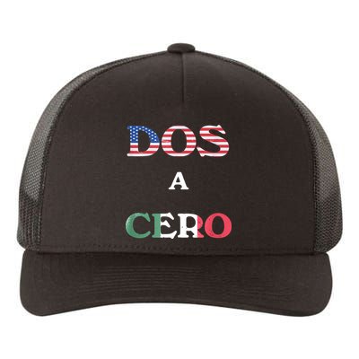 Dos A Cero Shirt USA Vs Mexico Game Funny Design By Flags Yupoong Adult 5-Panel Trucker Hat