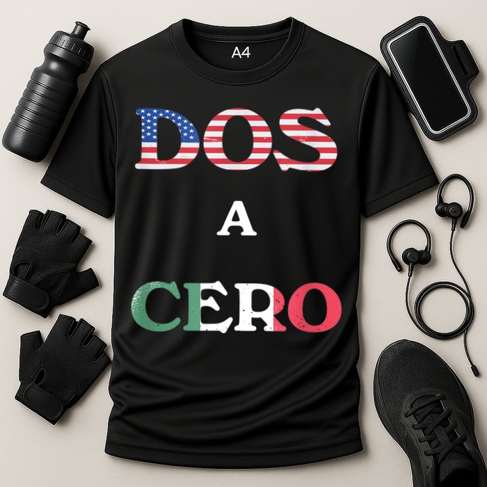 Dos A Cero Shirt USA Vs Mexico Game Funny Design By Flags Cooling Performance Crew T-Shirt