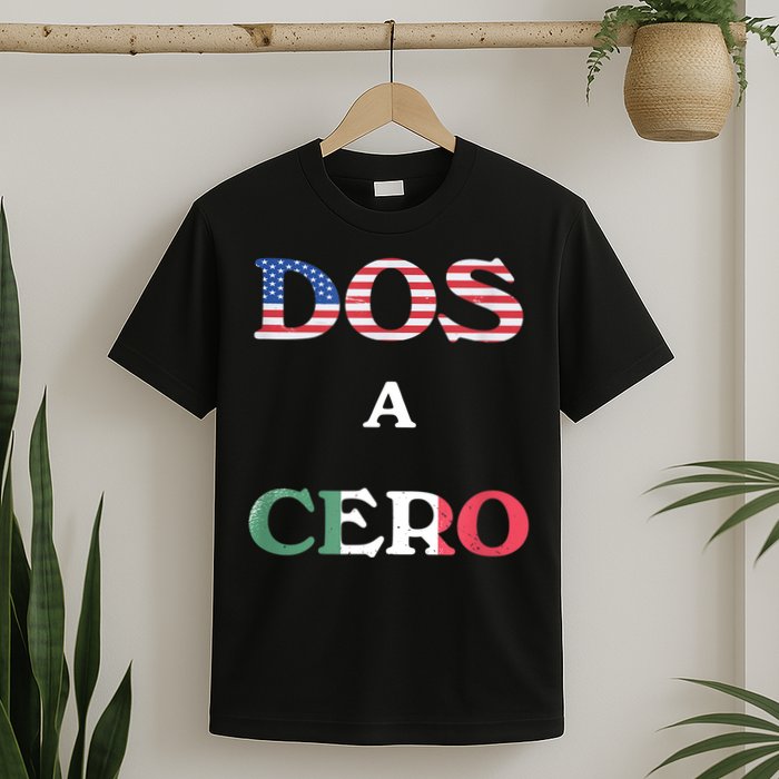 Dos A Cero Shirt USA Vs Mexico Game Funny Design By Flags T-Shirt