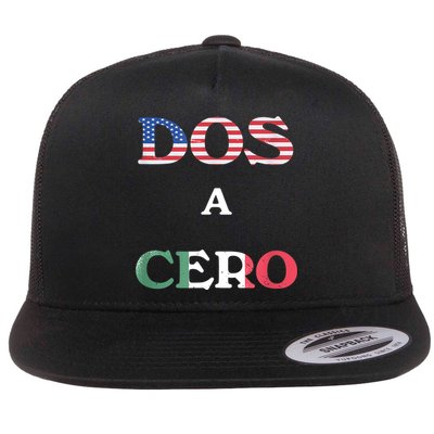 Dos A Cero Shirt USA Vs Mexico Game Funny Design By Flags Flatbill Hat