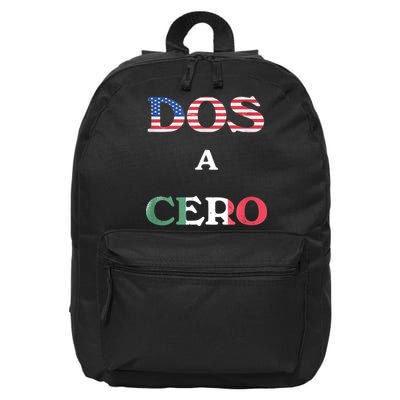 Dos A Cero Shirt USA Vs Mexico Game Funny Design By Flags 16 in Basic Backpack