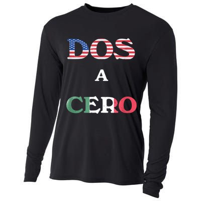 Dos A Cero Shirt USA Vs Mexico Game Funny Design By Flags Cooling Performance Long Sleeve Crew