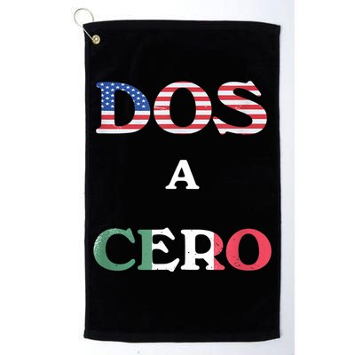 Dos A Cero Shirt USA Vs Mexico Game Funny Design By Flags Golf Towel