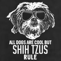 Dogs Are Cool But Shih Tzus Rule Funny Adult Drive Performance Visor
