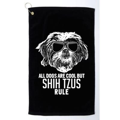 Dogs Are Cool But Shih Tzus Rule Funny Golf Towel
