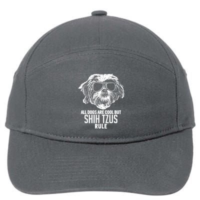 Dogs Are Cool But Shih Tzus Rule Funny 7-Panel Snapback Hat