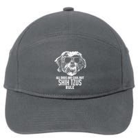 Dogs Are Cool But Shih Tzus Rule Funny 7-Panel Snapback Hat