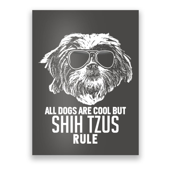 Dogs Are Cool But Shih Tzus Rule Funny Poster