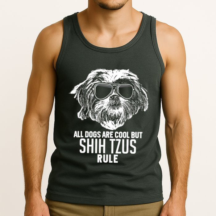 Dogs Are Cool But Shih Tzus Rule Funny Tank Top