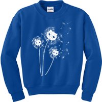 Dandelion And Cute Owls Flower Owl Bird Lover Dandelion Day Funny Gift Kids Sweatshirt