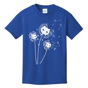 Dandelion And Cute Owls Flower Owl Bird Lover Dandelion Day Funny Gift Kids T-Shirt