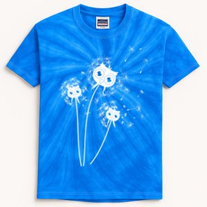 Dandelion And Cute Owls Flower Owl Bird Lover Dandelion Day Funny Gift Kids Tie-Dye T-Shirt