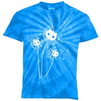 Dandelion And Cute Owls Flower Owl Bird Lover Dandelion Day Funny Gift Kids Tie-Dye T-Shirt