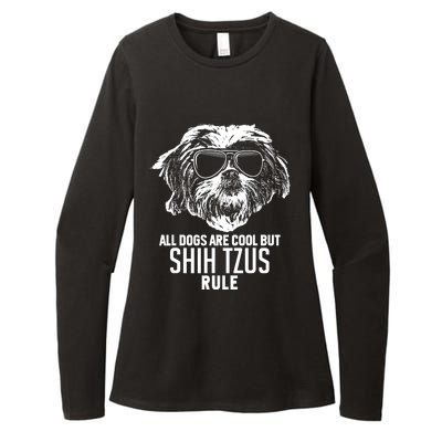 Dogs Are Cool But Shih Tzus Rule Funny Womens CVC Long Sleeve Shirt