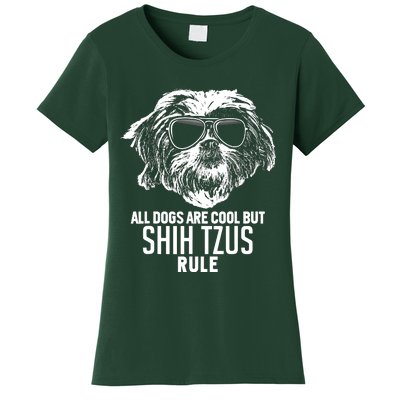 Dogs Are Cool But Shih Tzus Rule Funny Women's T-Shirt