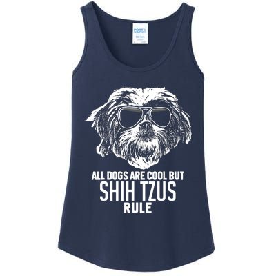 Dogs Are Cool But Shih Tzus Rule Funny Ladies Essential Tank