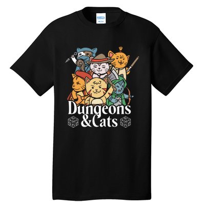 Dungeons And Cats Tall T-Shirt