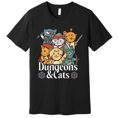 Dungeons And Cats Premium T-Shirt