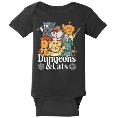 Dungeons And Cats Baby Bodysuit