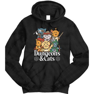 Dungeons And Cats Tie Dye Hoodie