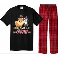 Dog And Cat Mom Puppy Kitten Pup Mother Dog Kitty Mom Pajama Set