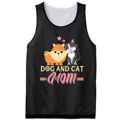 Dog And Cat Mom Puppy Kitten Pup Mother Dog Kitty Mom Mesh Reversible Basketball Jersey Tank