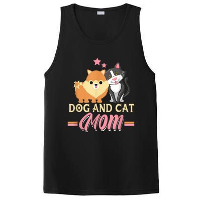 Dog And Cat Mom Puppy Kitten Pup Mother Dog Kitty Mom PosiCharge Competitor Tank