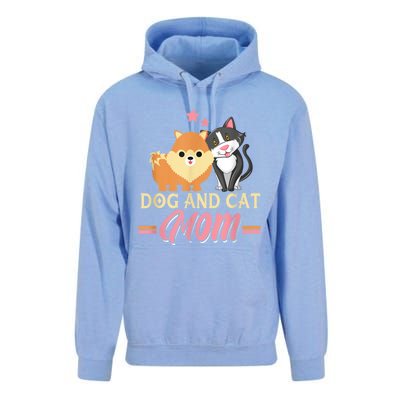 Dog And Cat Mom Puppy Kitten Pup Mother Dog Kitty Mom Unisex Surf Hoodie