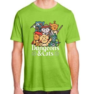 Dungeons And Cats Cute Cat Lover Funny For Lover Trending Adult ChromaSoft Performance T-Shirt