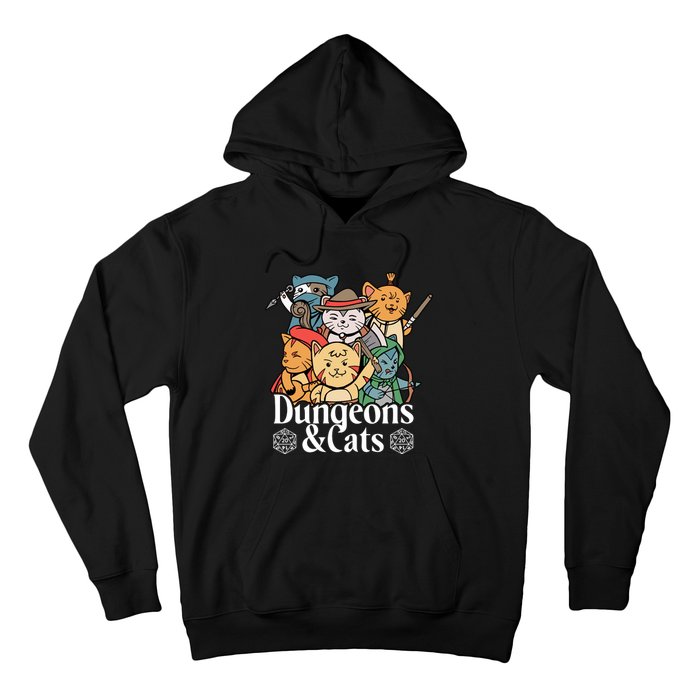 Dungeons And Cats Cute Cat Lover Funny For Lover Trending Hoodie