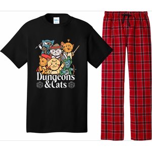 Dungeons And Cats Cute Cat Lover Funny For Lover Trending Pajama Set