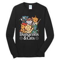 Dungeons And Cats Cute Cat Lover Funny For Lover Trending Tall Long Sleeve T-Shirt