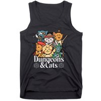 Dungeons And Cats Cute Cat Lover Funny For Lover Trending Tank Top